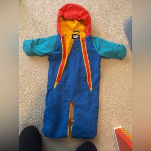 Lands' End Multicolor Baby Snowsuit
